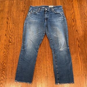 AG Adriano Goldschmied Mari Crop High Rise Slim Straight - women's size 31
